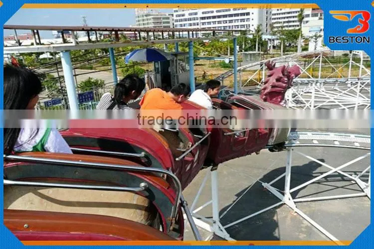 Thrilling theme park kids rides glide roller coaster for sale