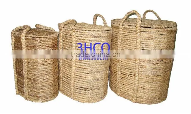 2015 New Product Water Hyacinth Basket for Home Decoration and Furniture
