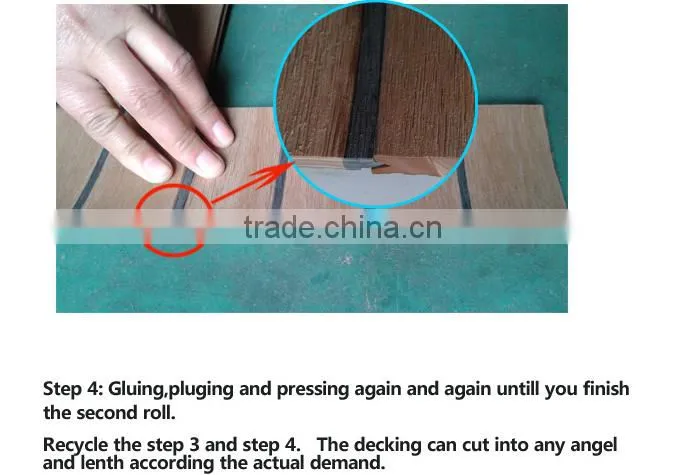 Synthetic pvc teak flooring, used for boat