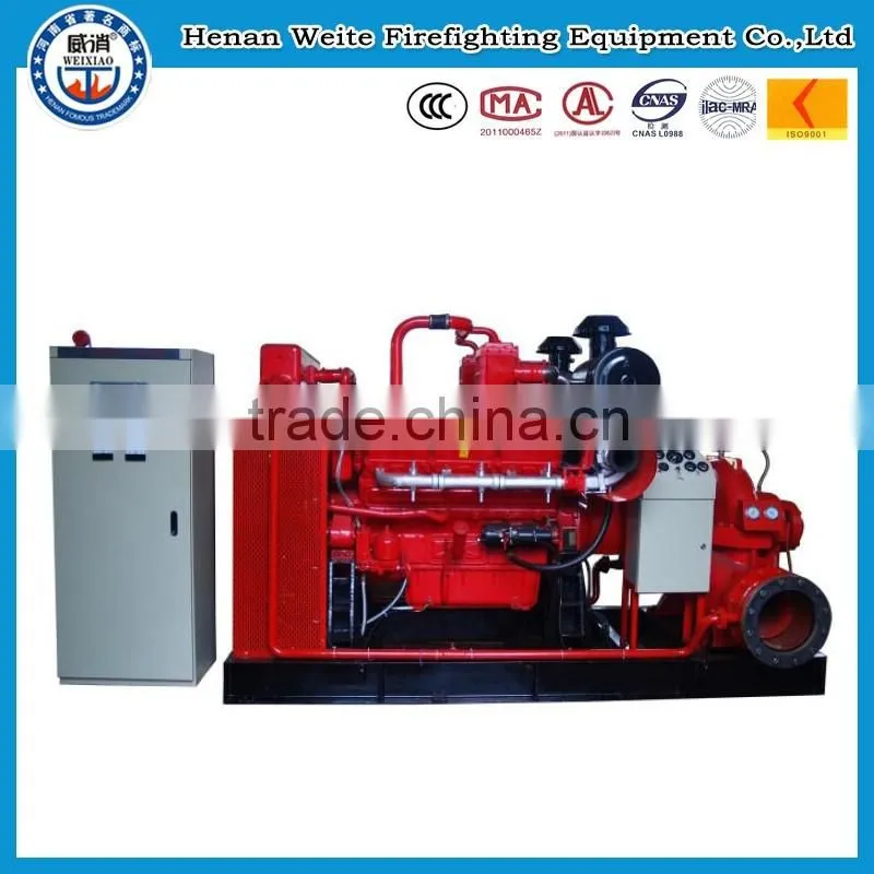 XB Fire pump set firefighting new product made in china weite portable fire foam tank
