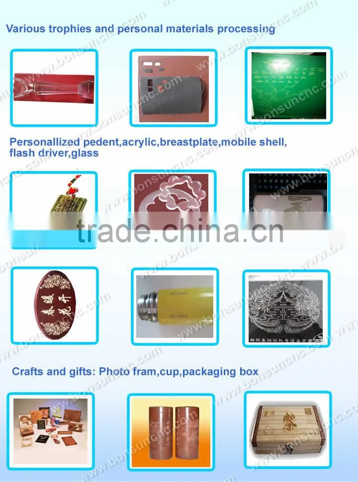 2015 hot sale high precision BS 4060 3d crystal laser engraving machine price is good