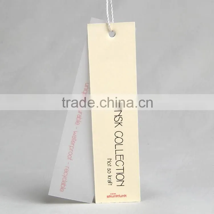 Eco-Friendly Feature black gold stamping swing tag for wholesale cheap down jacket