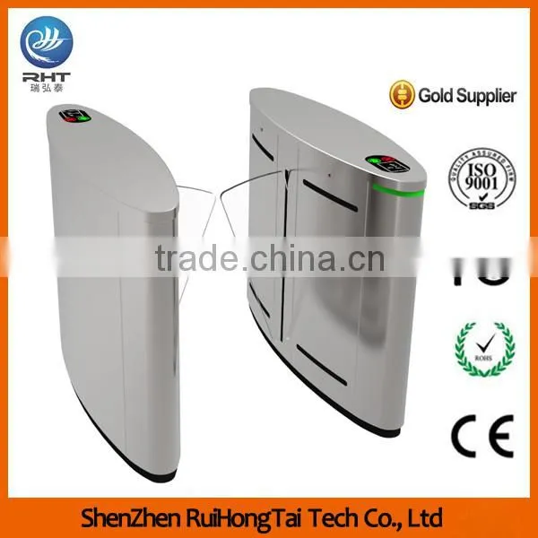 pedestrian traffic flap barrier gate flap turnstile baffle gate acrylic entrance gate design