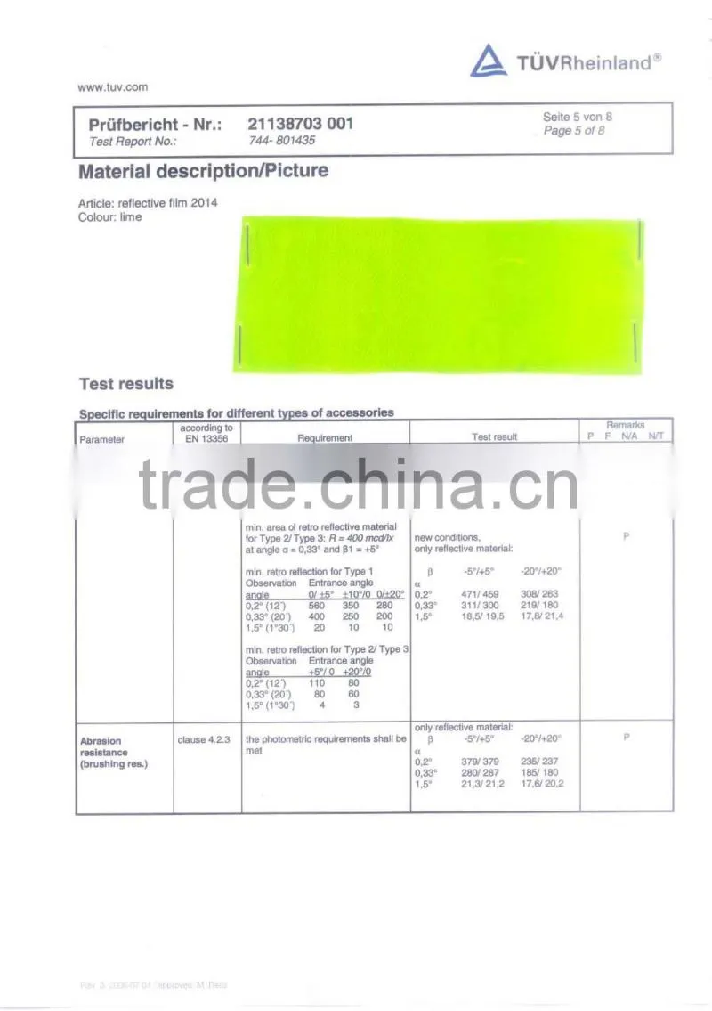 EN12899 cheap and high quality self adhesive high intensity grade reflective film