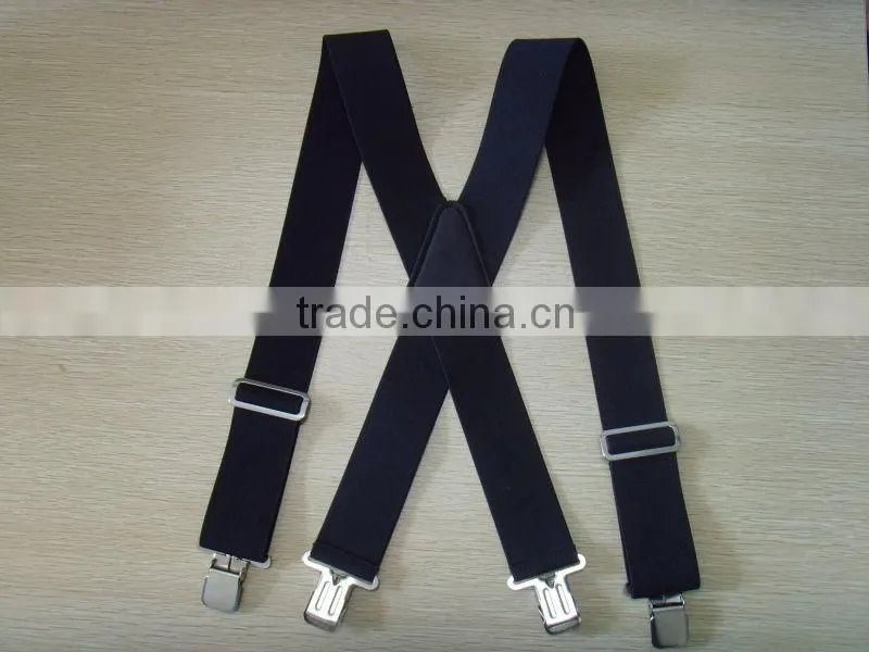 Hot sale 2" suspender nylon jacquard suspender for men