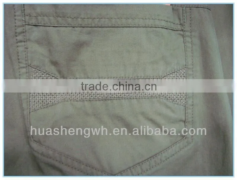 khaki man's fashion cotton casual trousers pants 2013 Manufacturer