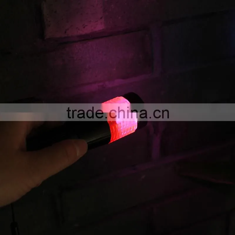 Mulrifunction Red Light Warning 1W LED Ttorch Flashlight