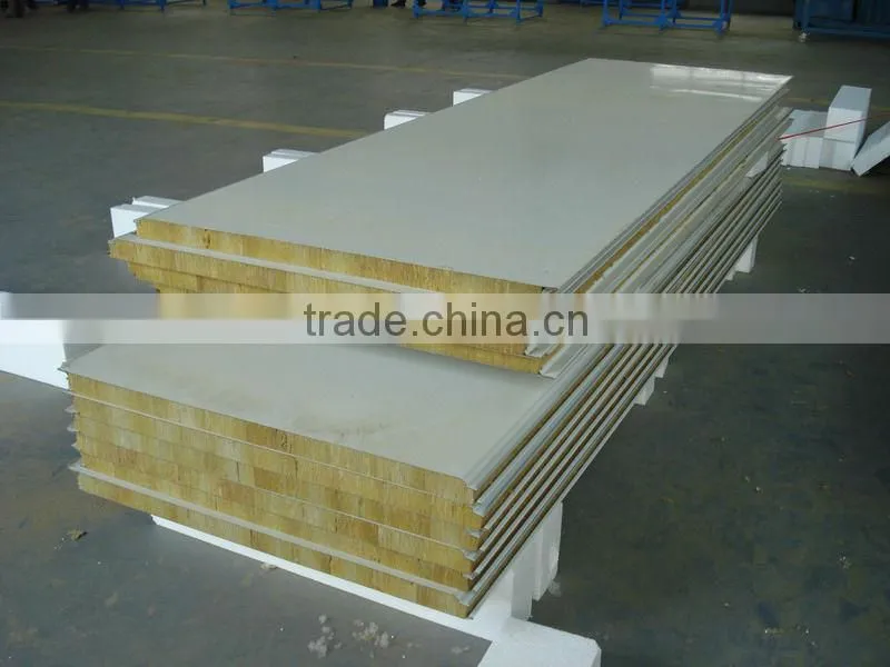 steel rock wool composite sandwich panel