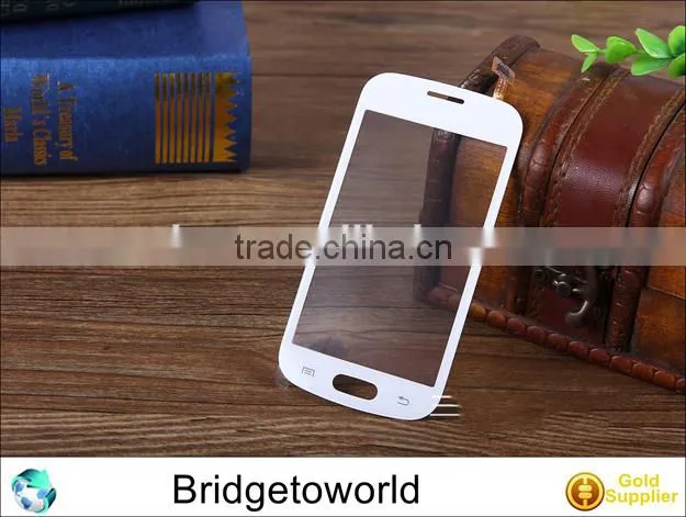 White Front Glass Touch Panel with flex cable For Samsung 7392