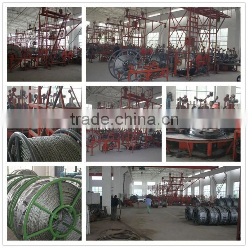 Anti-twisting galvanized steel braided rope