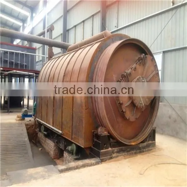 High Oil Rate Waste tyre to oil pyrolysis plant with CE and ISO