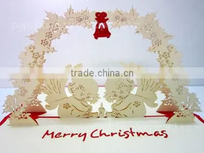 Viet Nam Girl 3d pop up greeting card