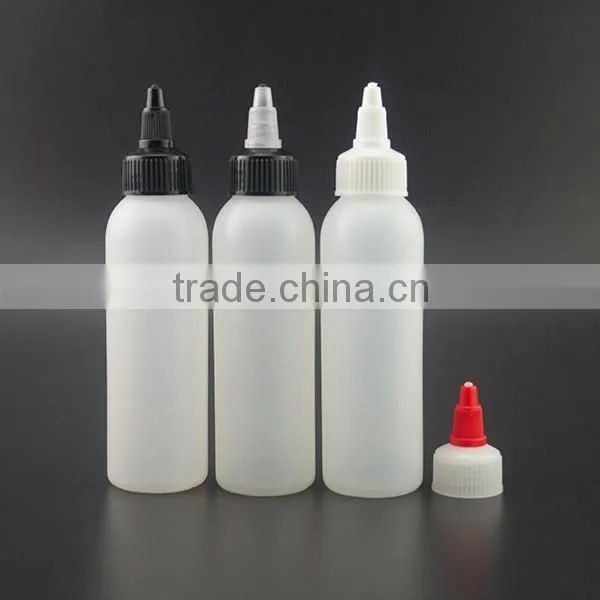 30ml 60ml 100ml 120ml PET plastic bottle glue bottles twist top cap for cosmetic packing