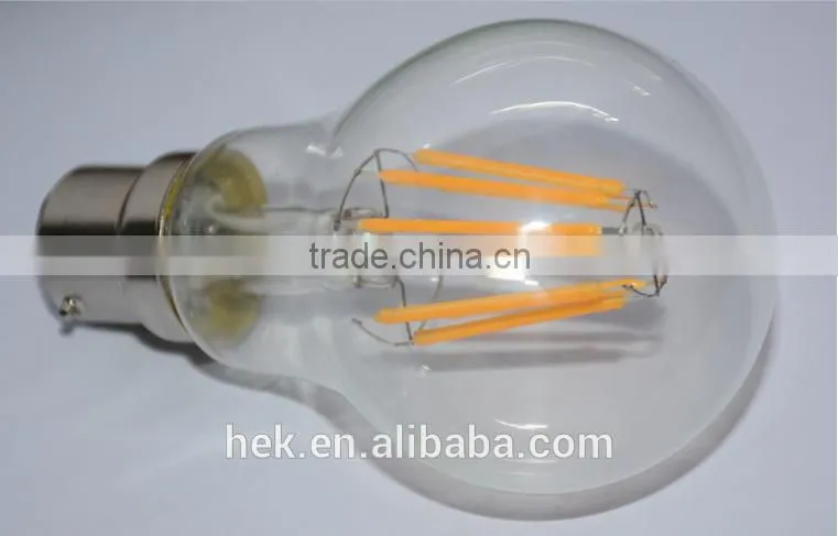 UK standard 220-240V 8W 840lm B22 led edison bulb