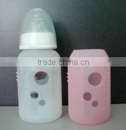 High quality 3 holes silicone baby bottle cover