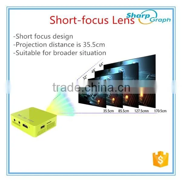In Stock!!! 2016 UNIC Mini DLP Laser HDMI 3D Polarized Projector UC50 Outside Movie Projectors