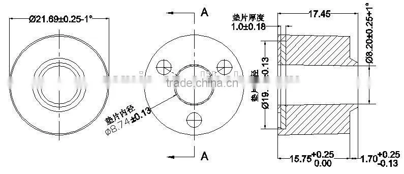 EPDM counter flashing bushing