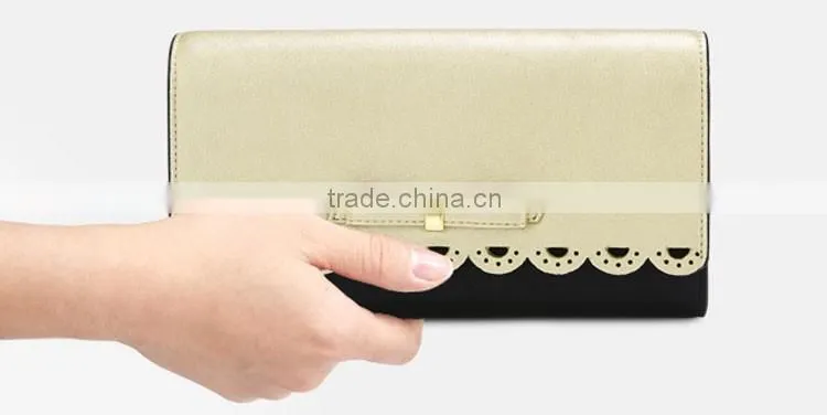 Beauty lady bud silk design new model wallet in multi color