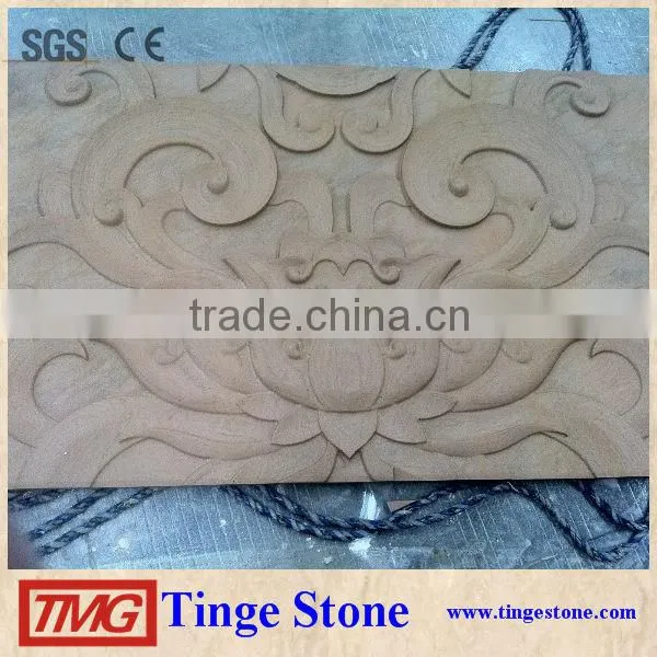 Stone carving relief pattern sculpture for wall decoration