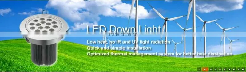 Brush Aluminum High Power 5*3W 15W 220V Gimble Recessed Dimmable Square Led Celling Light 10w led downlight