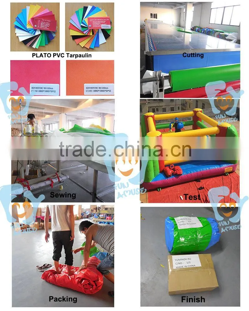 inflatable bouncer slide 0.55mm pvc tarpaulin inflatable bouncer combo