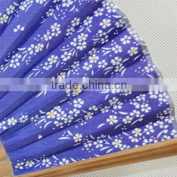 special gradual change folding silk fabrics dancing fan