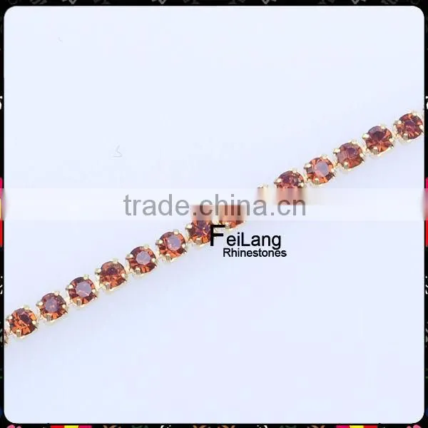 Small size rhinestone crystal chains for crafts