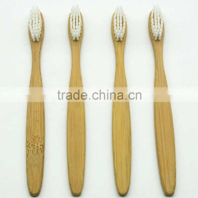 Manufacturers wholesale 2016 new bamboo toothbrush e5 White nylon brush wire Children's toothbrush