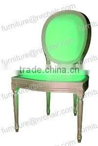 shanghai wedding banquet Led illuminated rechargeable armless dining chair