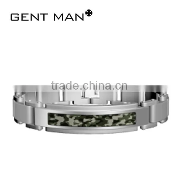 hot selling wholesale price cheap camo design unique jewelry man bracelet