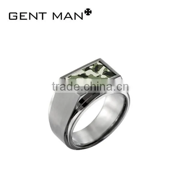simple ring designs interesting camouflage pattern stainless steel ring man's ring