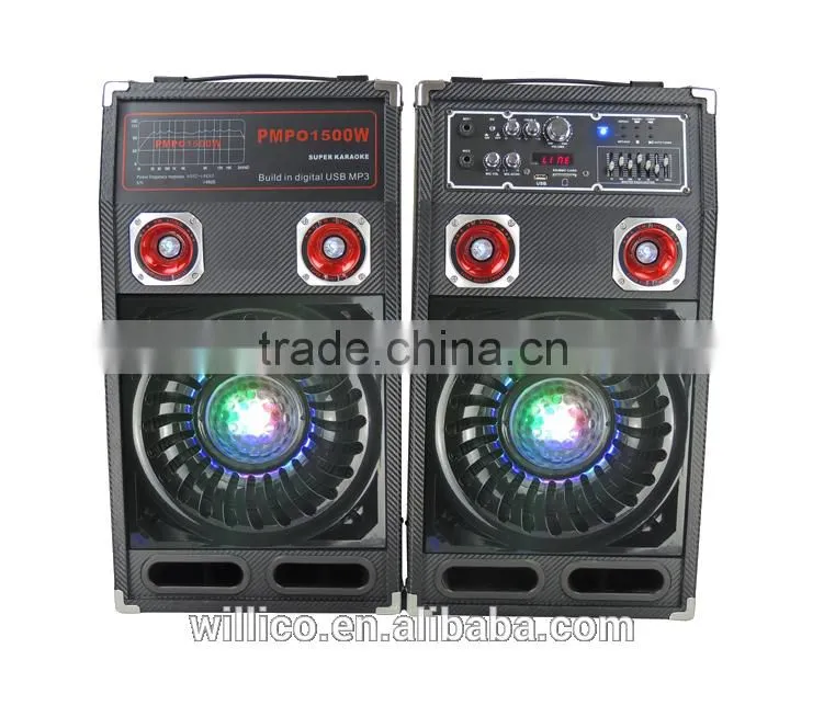Wholesale 2.0 outdoor professional stage portable dj speaker ball lights