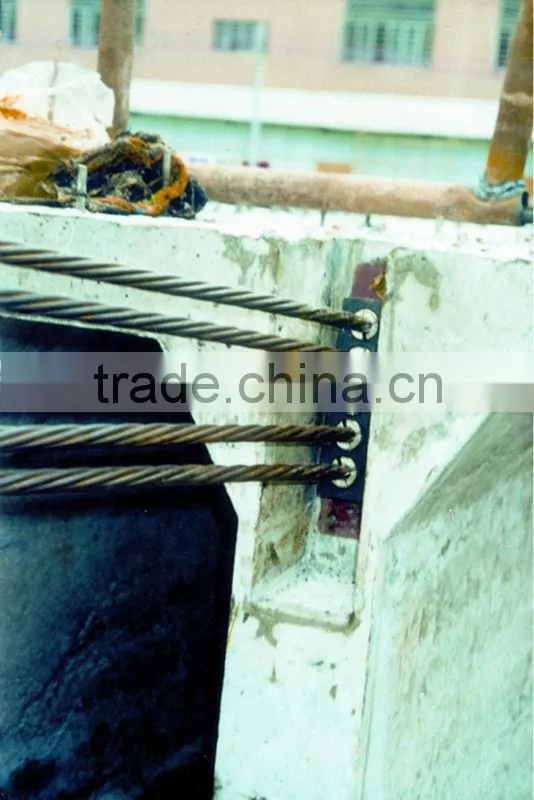 prestressed flat fixed-end P type anchorge system