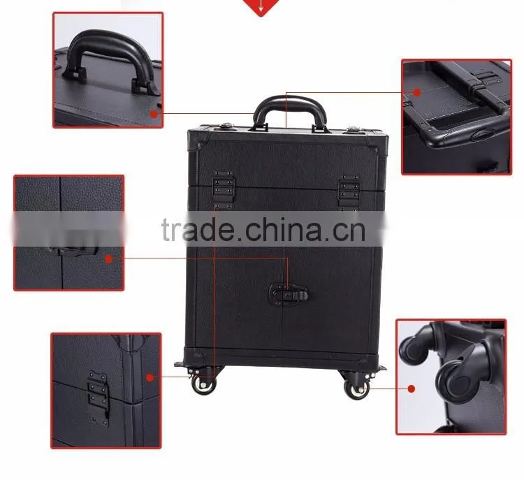 multifunction pvc leather makeup vanity cosmetic case wholesale