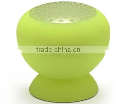 Low Price High Qality Water-Proof Wireless Mini Bluetooth Speaker with Sucker for use in car ,shower, outdoor.