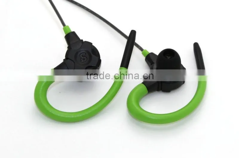 good sound sport earphone sport earhook with shine light