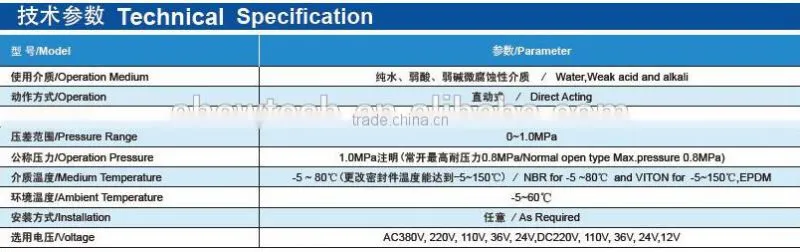 2WBF Stainless Steel Water Solenoid Valve With Flange