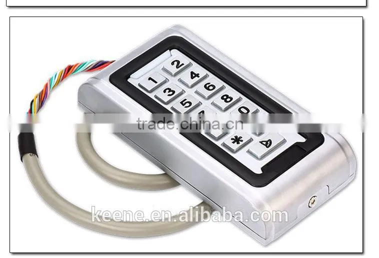 125khz or 13.56mhz IP68 waterproof metal case standalone reader access control rfid with high quality