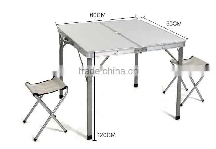 Bestsell MDF Aluminum Adjustable Camping Table Folding Set