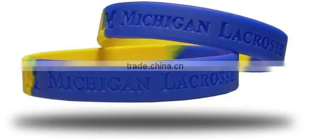 ColorSpray Silicone Wristbands bracelet with customized logo