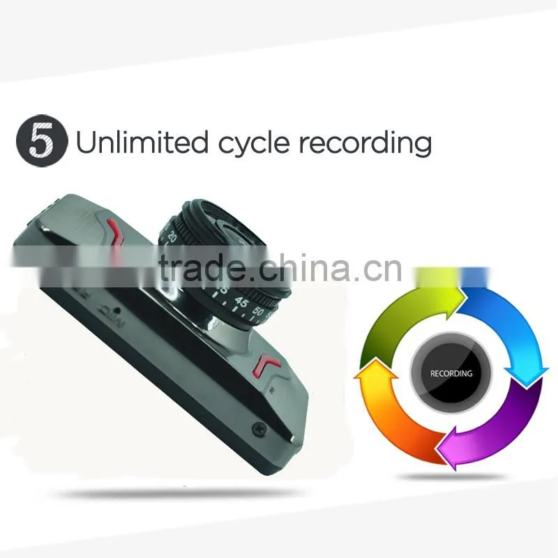 Full hd 1080p 120 degree angle G-sensor motion detect parking control plate number warter print CE ROHS FCC dash car camera