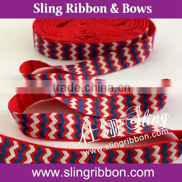 Printed Elastic Ribbon 5/8" 16mm Soft Hair Ties