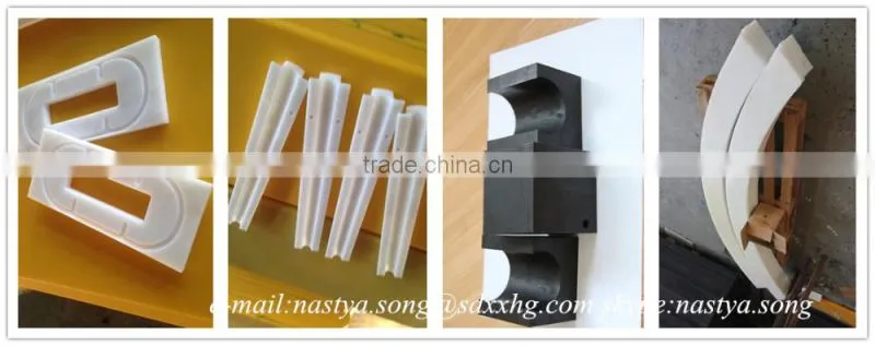 hdpe plastic cnc router machine manufacturing components/hdpe wear parts