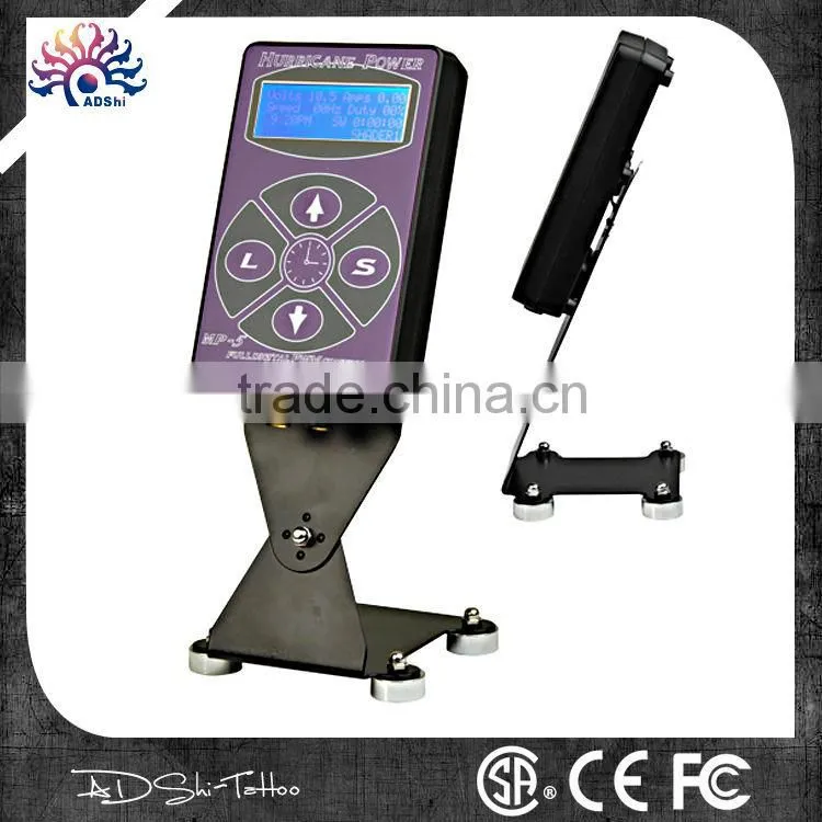 Top Tattoo Power Supply LCD Digital Display + Footswitch + Clip Cord,HP-2 LCD Tattoo Machine