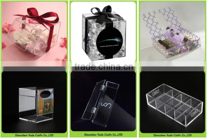 Wholesale sweety Valentine's day acrylic flower case dustproof rose box