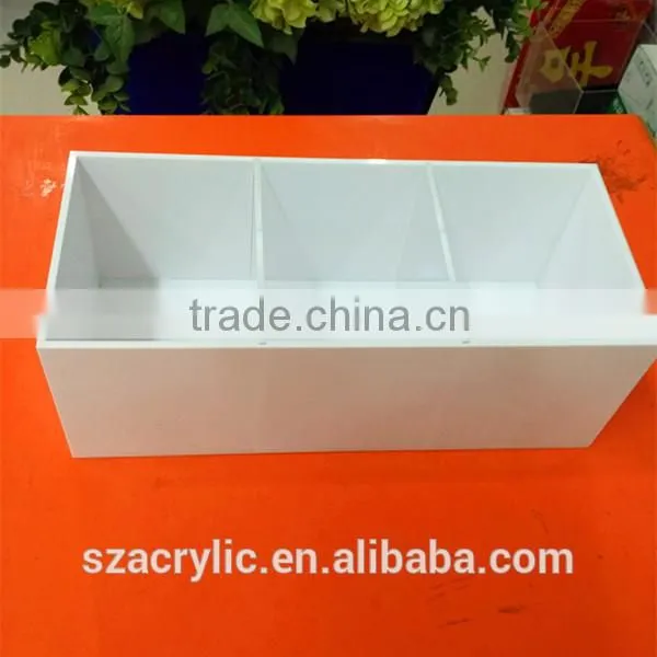 White Acrylic Plastic Box Customized