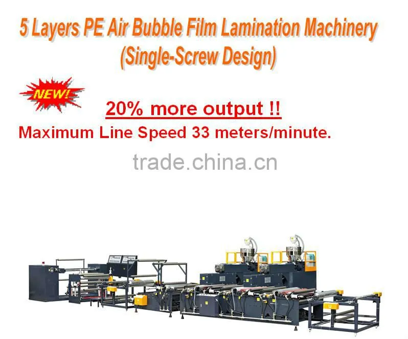 full automatic air bubble film line laminated machine by china supply