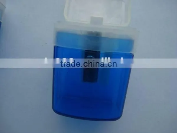 high quality new factory plastic square pencil sharpener for logo printing