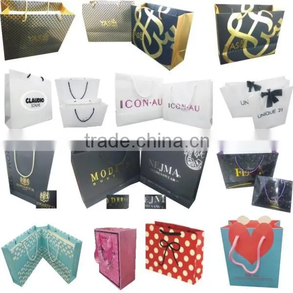2016 Hot Sale Cheap Christmas Brown Paper Gift Bags