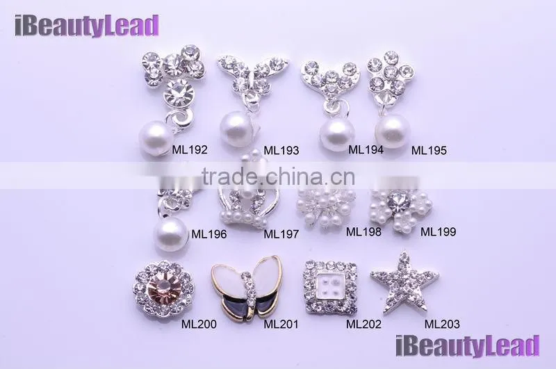 Fashional nail art studs metal nail art 3D nail bow